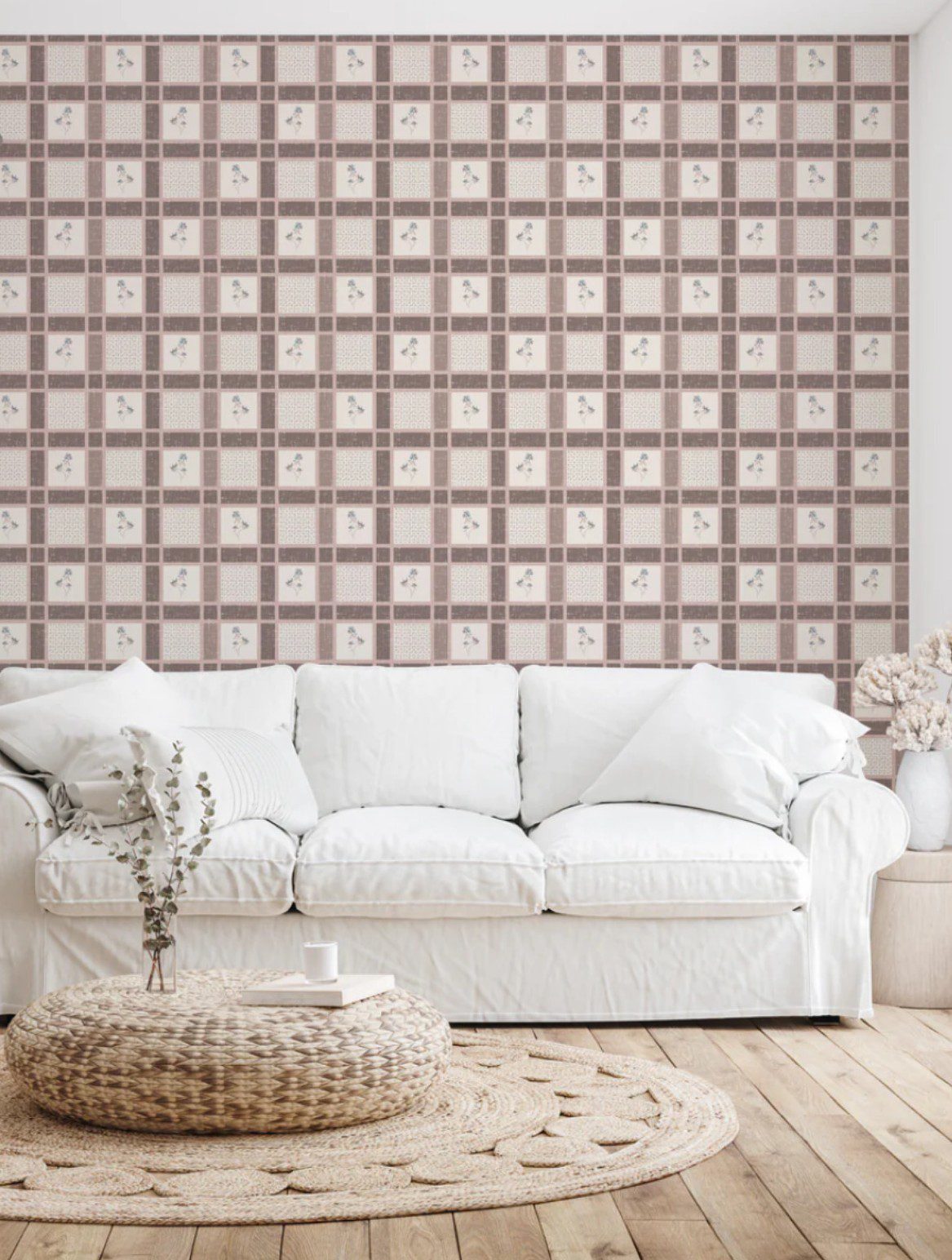 Loomwell Sofa Plaid Wallpaper
