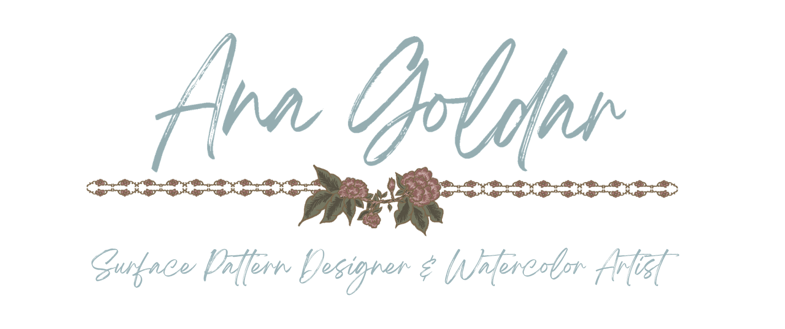 Ana Goldar - Surface Pattern Designer & Watercolor Artist